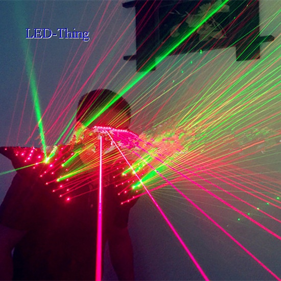 LED Red Green Laser Lighting Waistcoat