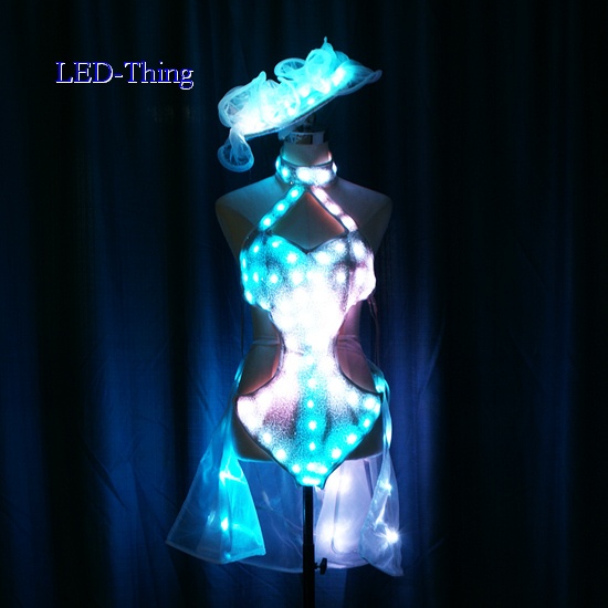 LED Sexy Bikini Leotard Costume