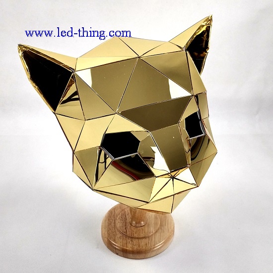 Golden Mirror Cat Mask