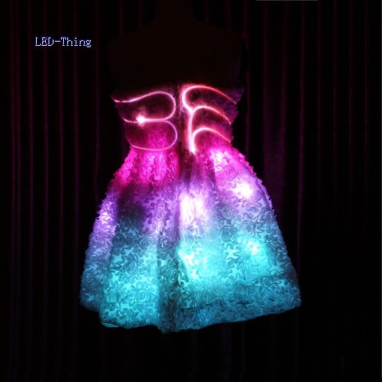 LED Bridesmaid Wedding Dress