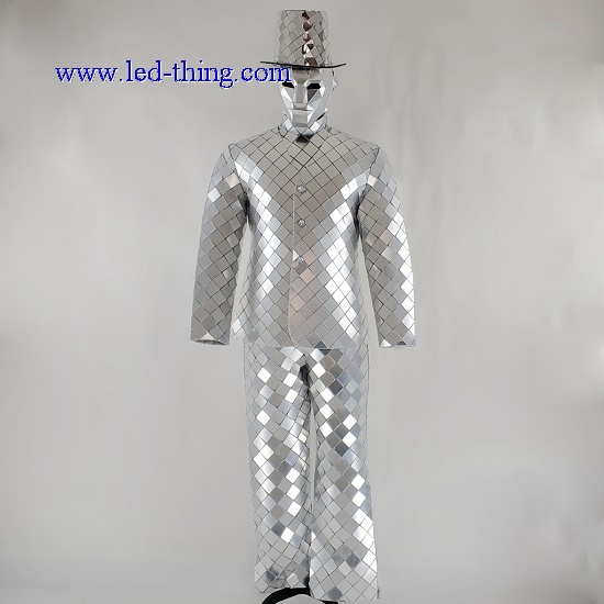silver jump suits