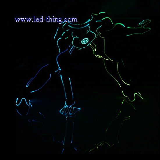 Tron Futuristic Fiber Optic Group Peformance Suit