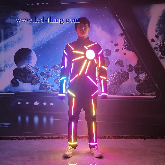 LED Full Color Light Up Robot Costume