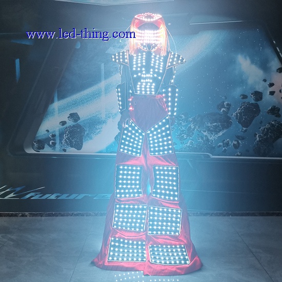LED Stilt Robot Costume