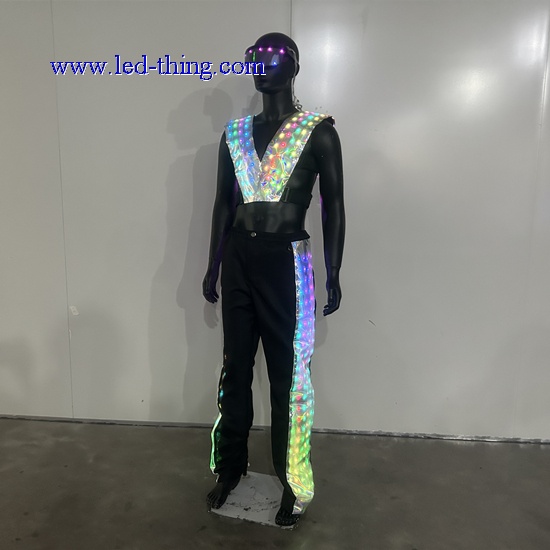 LED Vest+Pant+Glasses