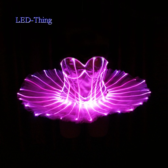 LED Black Swan Ballet Dress