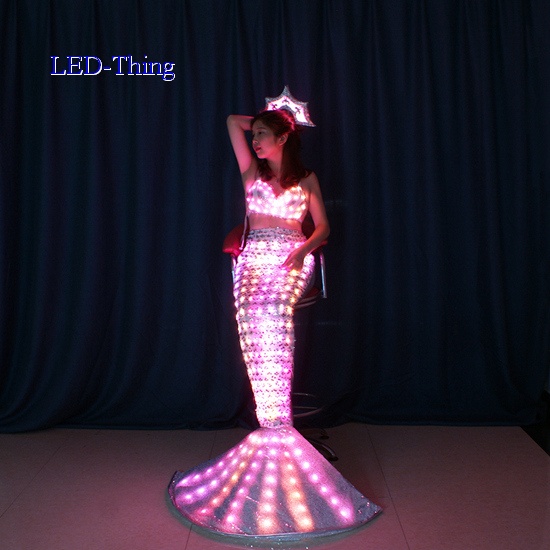 LED Glimmer Luminous Mermaid Costume