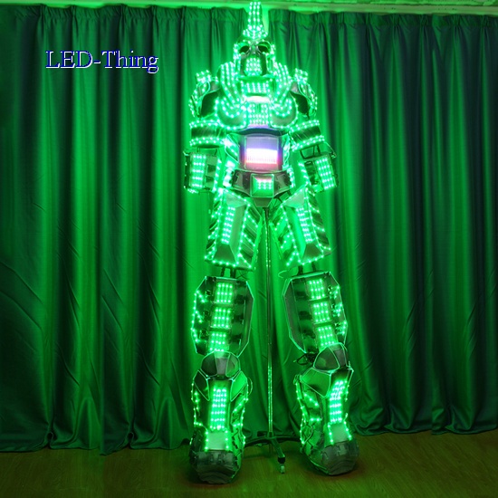 LED 3D Giant Cyborg Robot Costume