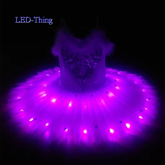 LED Luminous Ballet Dress with Rhinestone