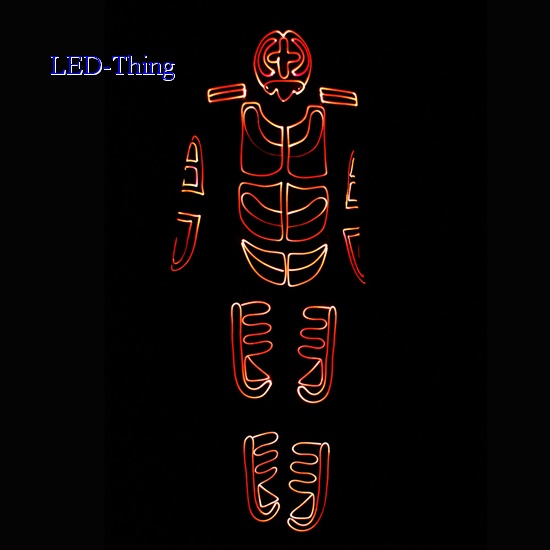 LED Fiber Optic Futuristic Light Up Clothing Tron Costume