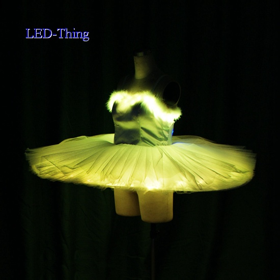 LED Rainbow Colorful Ballet Ballerinas Dance Dress Tutu Skirt