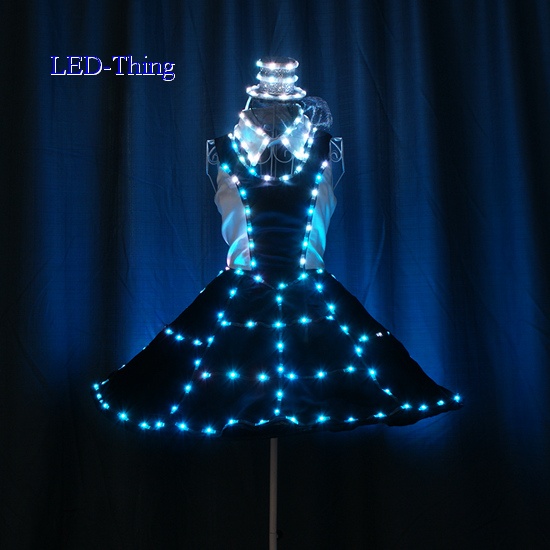 LED Audrey Hepburn Dance Vintage White Costume Dress