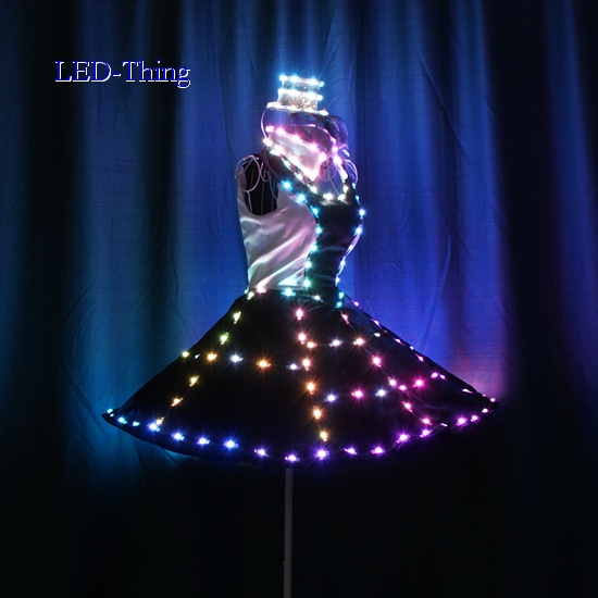 LED Audrey Hepburn Dance Vintage White Costume Dress