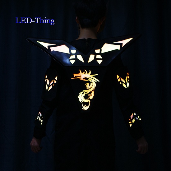 LED Glowing In The Dark Cyborg Transformer Robot