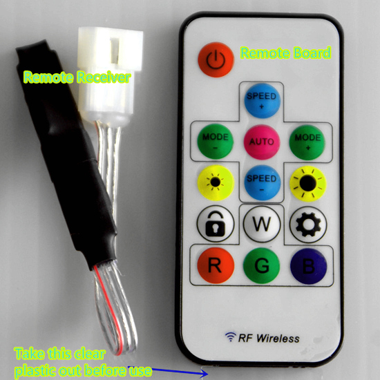 How to Use RF Remote Controller to Control LED Color Changing Costume