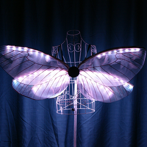 LED Butterfly Wings, LED Isis Wings, LED Jellyfish Swirl Performance Stage Props