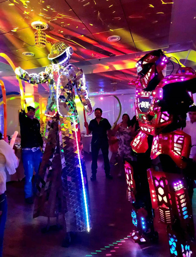 Come And Dance With Our LED Mirror Robot~