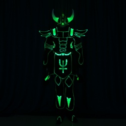 LED Illuminated Glowing Light Up Tron EL Legacy Costume Suit
