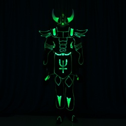 LED Illuminated Glowing Light Up Tron EL Legacy Costume Suit