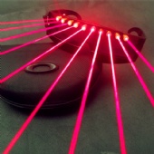 LED Red Laser Lighting Glasses