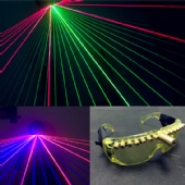 LED Red Green Blue Laser Lighting Glasses