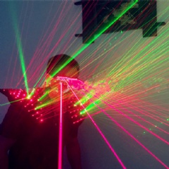 LED Red Green Laser Lighting Waistcoat