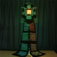 LED Stilt Robot Costume