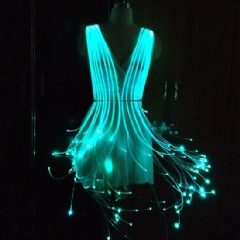 LED Fiber Optic Rave Cage Dress