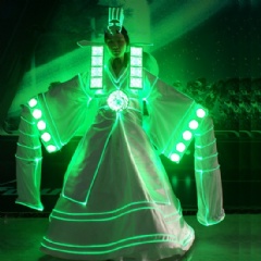 LED Stage Dance Prom Dress