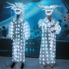 LED Shiny Crown Performance Suit