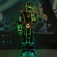 LED Fiber Optic Tron Dance Performance Costume