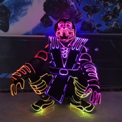 LED Fiber Optic Luminous Tron Suit