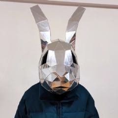 Bunny Rabbit Mirror Helmet