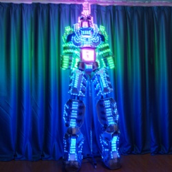 LED 3D Giant Cyborg Robot Costume