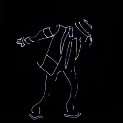 LED Light Fiber Optic Michael Jackson MJ Tron Dance Costume