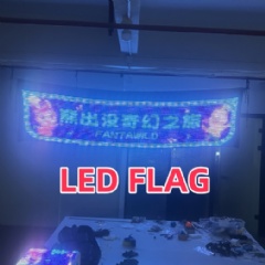 Pro LED Luminous Programmable Flag: Full-Color RGB Light-Up Banner with App Control for Stage Performances, EDM Festivals & Branding Events