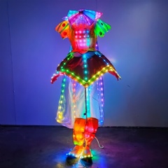 Enchanted LED Princess Magic Fairy Dress: Fiber Optic Light-Up Ball Gown with App Control for Grand Galas, Fairy Tale Weddings & Professional Stage Acts