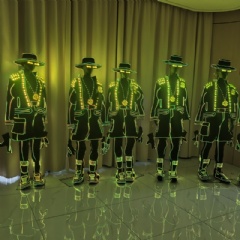 LED Wireless Programmable Tron Dance Costume