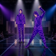 Ultimate LED Dancer Costume: High-Brightness RGB Bodysuit for Professional Stage & EDM Festivals